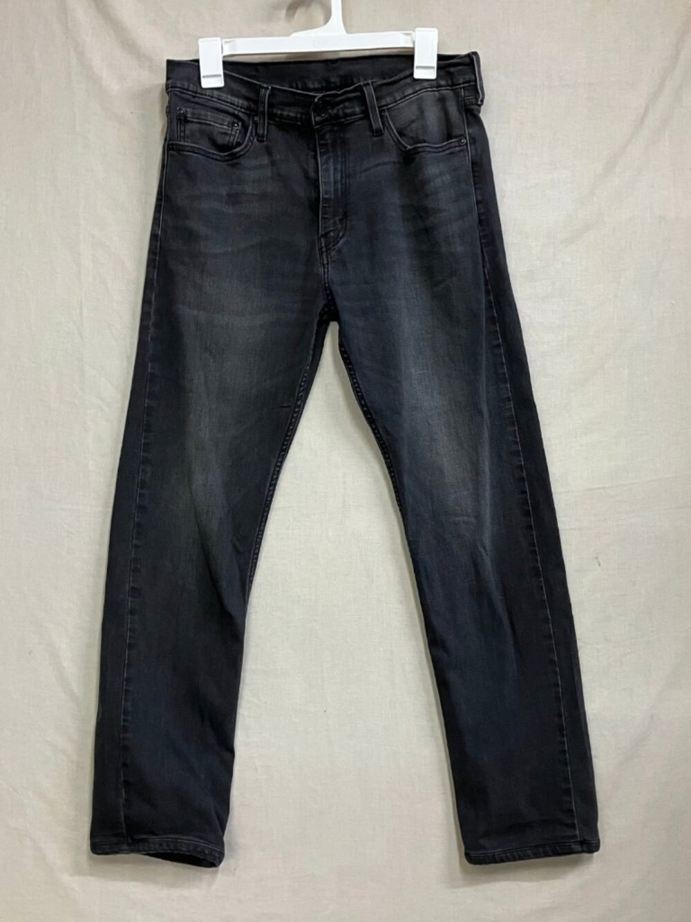 Levi's 513 Pants Women's W32 L34 Black Slim Straight Stretch Denim Jeans